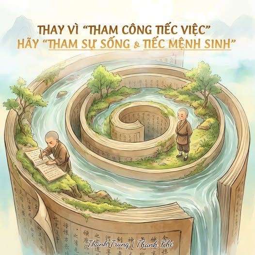 THAY VÌ THAM CÔNG TIẾC VIỆC — HÃY THAM SỰ SỐNG, TIẾC MỆNH SINH