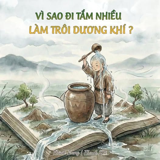 ĐI TẮM NHIỀU — LÀM SẠCH THÂN HAY LÀM HỞ KHÍ?