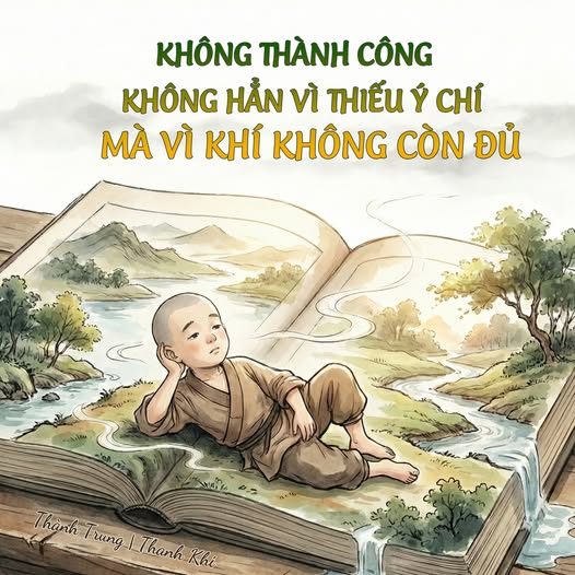 Ý CHÍ KHÔNG SINH RA LỰC — KHÍ MỚI LÀ THỨ NÂNG CON NGƯỜI ĐI