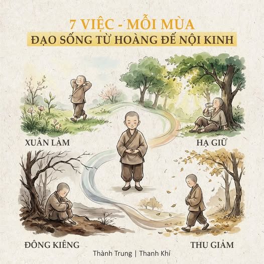 XUÂN LÀM - HẠ GIỮ - THU GIẢM - ĐÔNG KIÊNG — Bản đồ sống thuận Khí